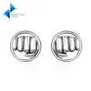 Authentic 925 Sterling Silver Round Circle & Fist Fight for Yourself Stud Earrings Jewelry