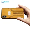 iExplore manufacturer hybrid PC TPU with PU leather speed pattern mens phone case for Samsung s10 m20 iPhone x xs Hua wei vivo