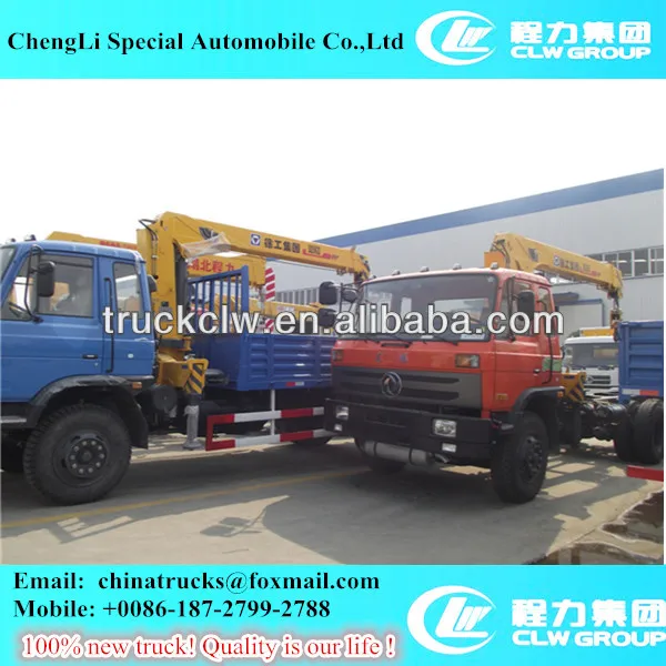 Dfs1251glj5 6x4 Truck Crane With Grab Truck Cranes Loading Stone Or