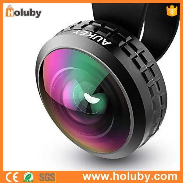 Aukey 0.2X Super Wide Angel Lens 238 Degree High Clarity Cell Phone Camera Lens Kit for iPhone Xiaomi Lens