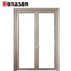 Bonason Aluminium Alloy Double Sliding Door With Tempered Glass/ Aluminium Alloy Frame Fire Rated 2.0mm Door and OEM Color