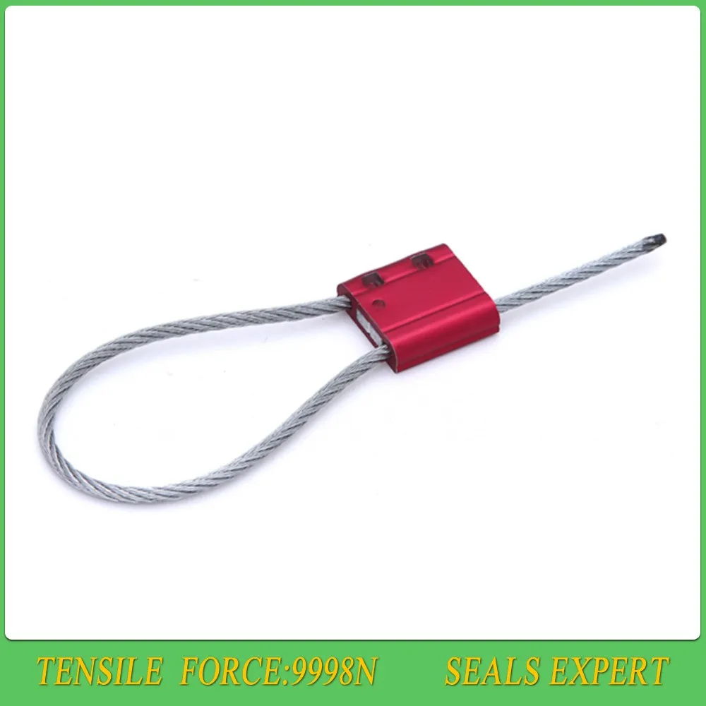 Selflocking Cable Security Wire Lead Seal Steel Aluminum Alloy 36*29