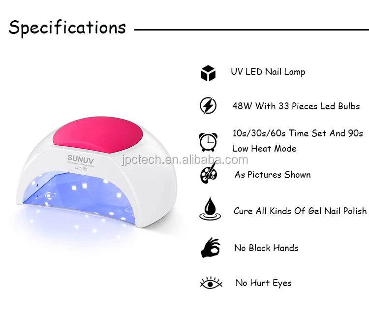 Professional LED Gel Polish Dryer Machine SUNUV SUN2C Gel Nail LED Lamp