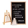 Letter Board, Felt Letter Board Replaceable Letters &Lovely , 12x18 Inches Solid Oak Wood Material, Decorative