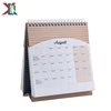 Custom Print OEM Design Spiral Binding Cardboard Paper Tent Calendar On Demand