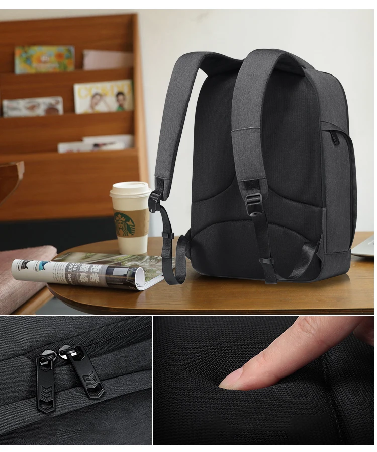 Oxford European custom design stylish day waterproof USB charging laptop bags backpack rucksack bagpack for men