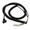 28awg PU matte surface 8 cores spiral flex power cable