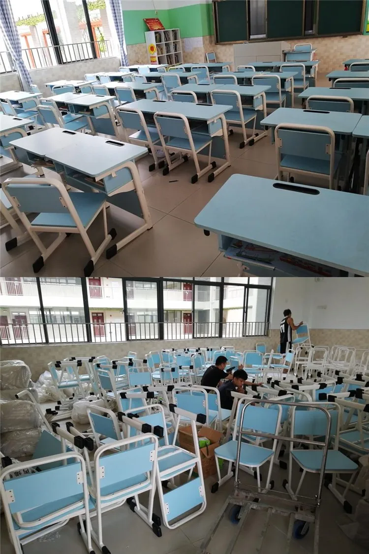 Modern Abs School Furniture Student Desk For School Desk And Chair Set