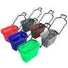 Factory Sale Plastic supermarket Shopping Basket with Wheels