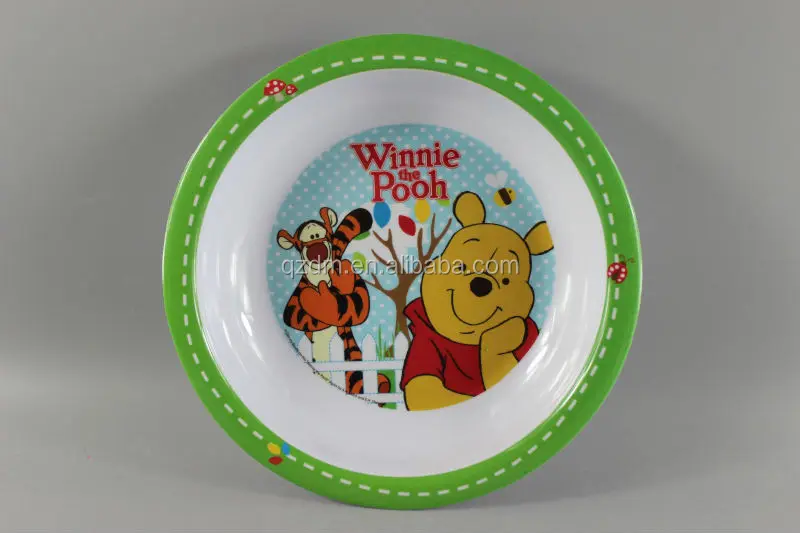 100% melamine soup dinner plate for child