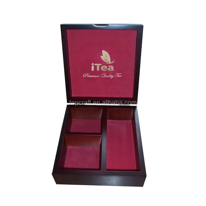 Large Mahogany Finish Fancy Tea Bag Storage Box Buy Tea Bag Storage