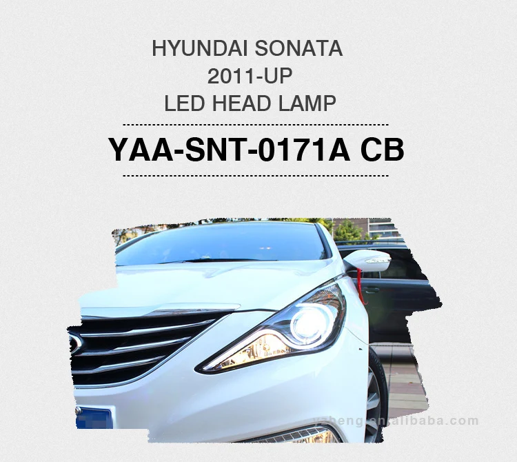 VLAND factory accessory for sonata headlight 2011-UP with angel eyes refitting modified led head light