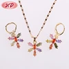 Guangzhou Fashion Jewelry Market Stylish CZ Bridal Diamond Jewelry Sets