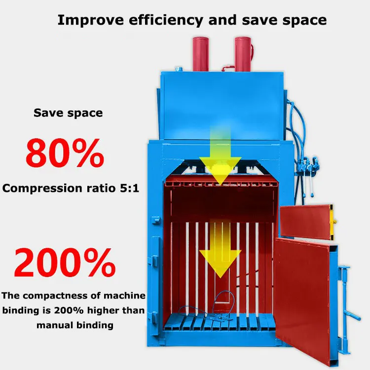 Hydraulic Metal Scrap Compactor Baler Machine For Scrap Aluminum