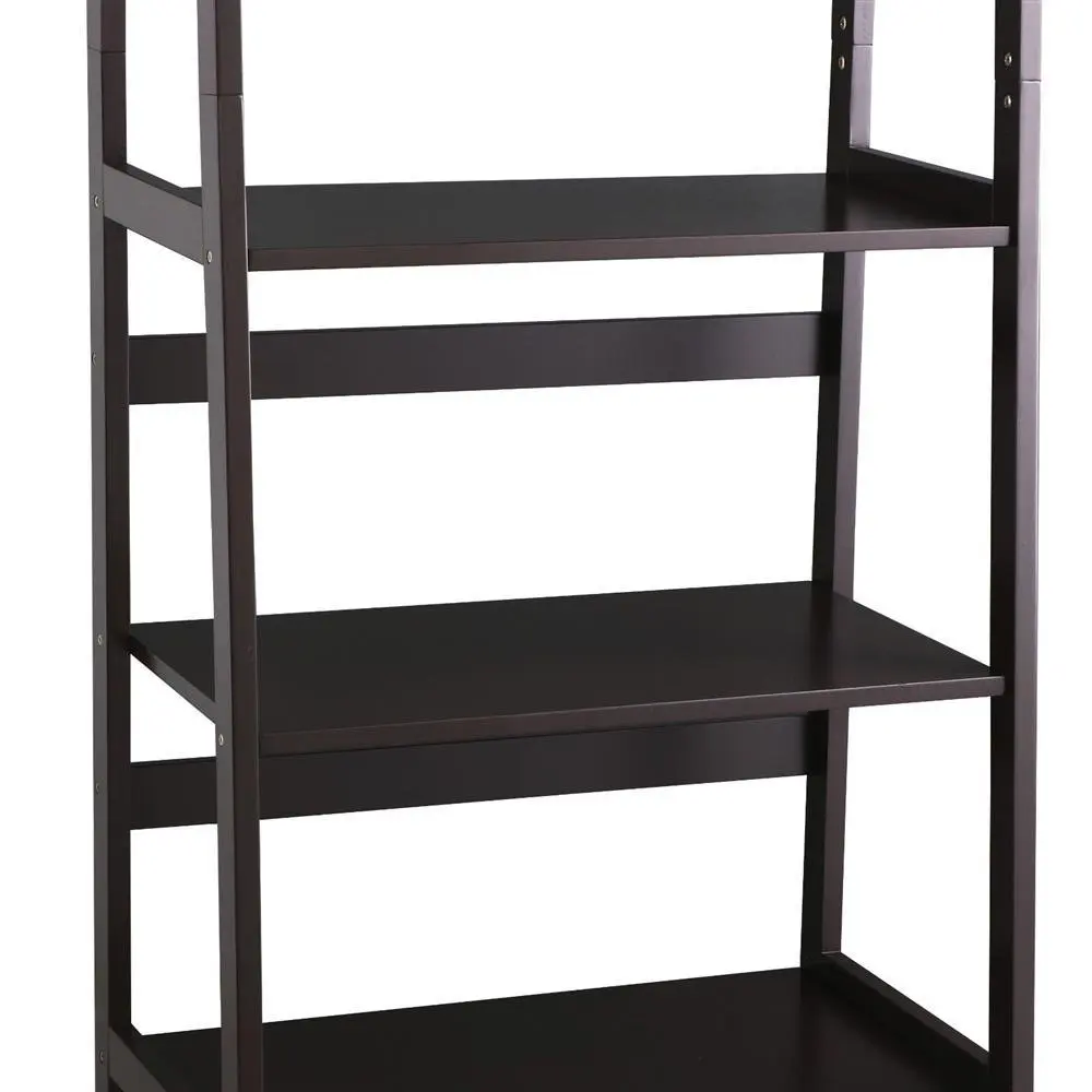 5tier A Frame Wood Ladder Bookshelf Multifunctional Storage Rack Display,Dark Espresso Buy
