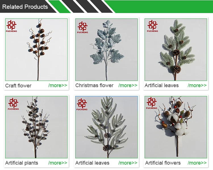 fucheng 2019 hot selling kerajinan floral foam artificial flowers with dry branch for dried flower wall decor,FA-31023,kerajinan