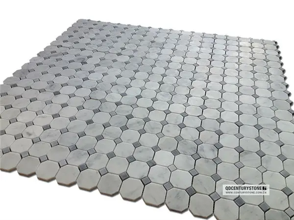 Octagon Floor Tile long octagon tiles view full size Bianco Carrara Venato Italian White Mix Bardiglio Gray Marble Octagon Tile Mosaic For Flooring Octagon Floor Tile octagon dot tile Bianco Carrara Venato Italian White Mix Bardiglio Gray Marble Octagon Tile Mosaic For Flooring