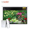 120inch automatic pulling up and down projector screen with remote control and wire switch button
