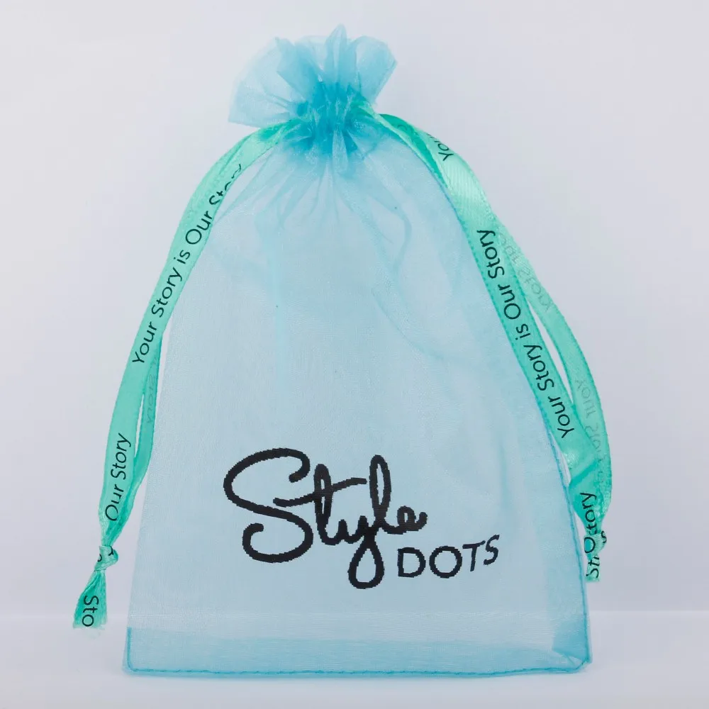 Custom Logo Printed Organza Drawstring Bag Buy Organza Drawstring Bag