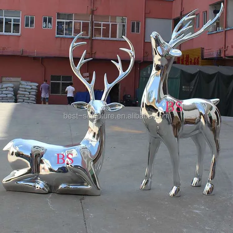 metal outdoor deer