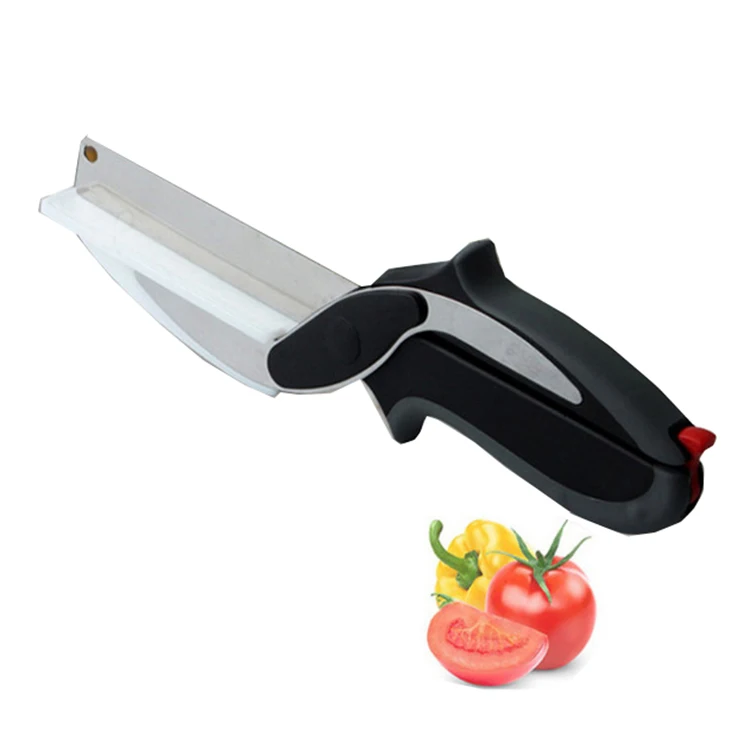 2in1food Fruit And Vegetable Cutting Scissors Multipurpose Stainless ...