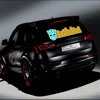 small size el flashing sticker, el car label