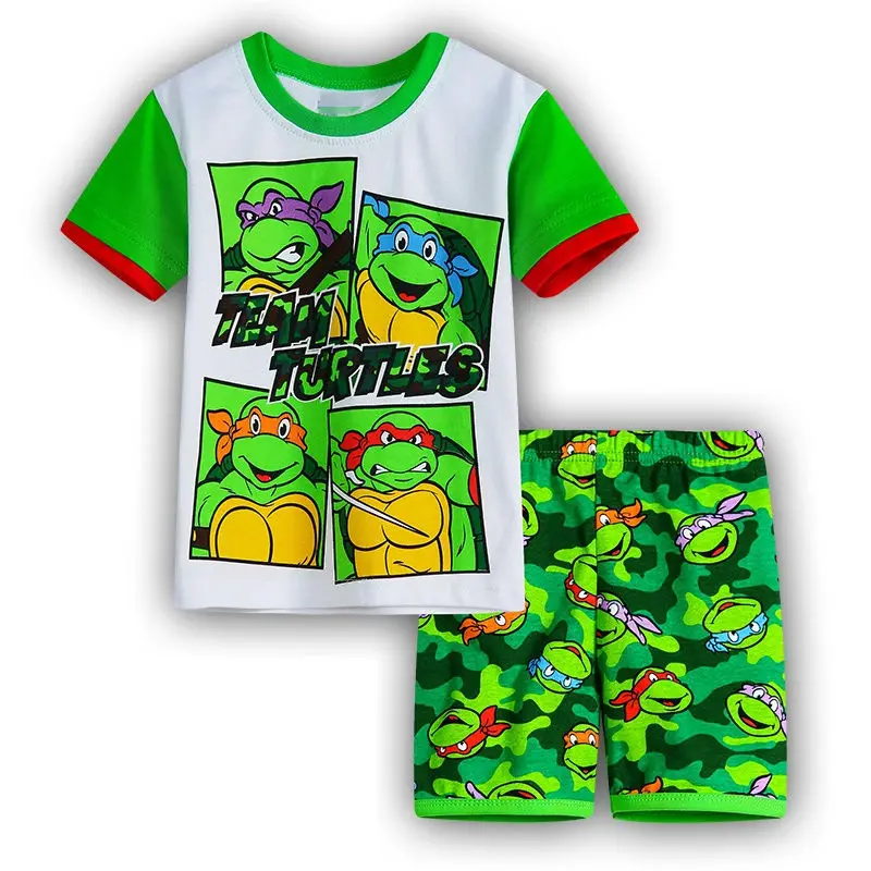 2016 Summer Kids Wear Girls Teenage Mutant Ninja Turtles Pajamas Children s Princess Pyjamas Family Clothing