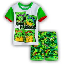 2016 Summer Kids Wear Girls Teenage Mutant Ninja Turtles Pajamas Children s Princess Pyjamas Family Clothing