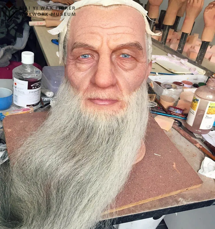Silicone Sculpture Of Movie Character Star Gandalf Wax Statue Buy Wax