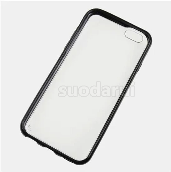 Transparent Mobile Covers For iPhone 6, For iphone 6s TPU PC Clear Hard Back Sell Case