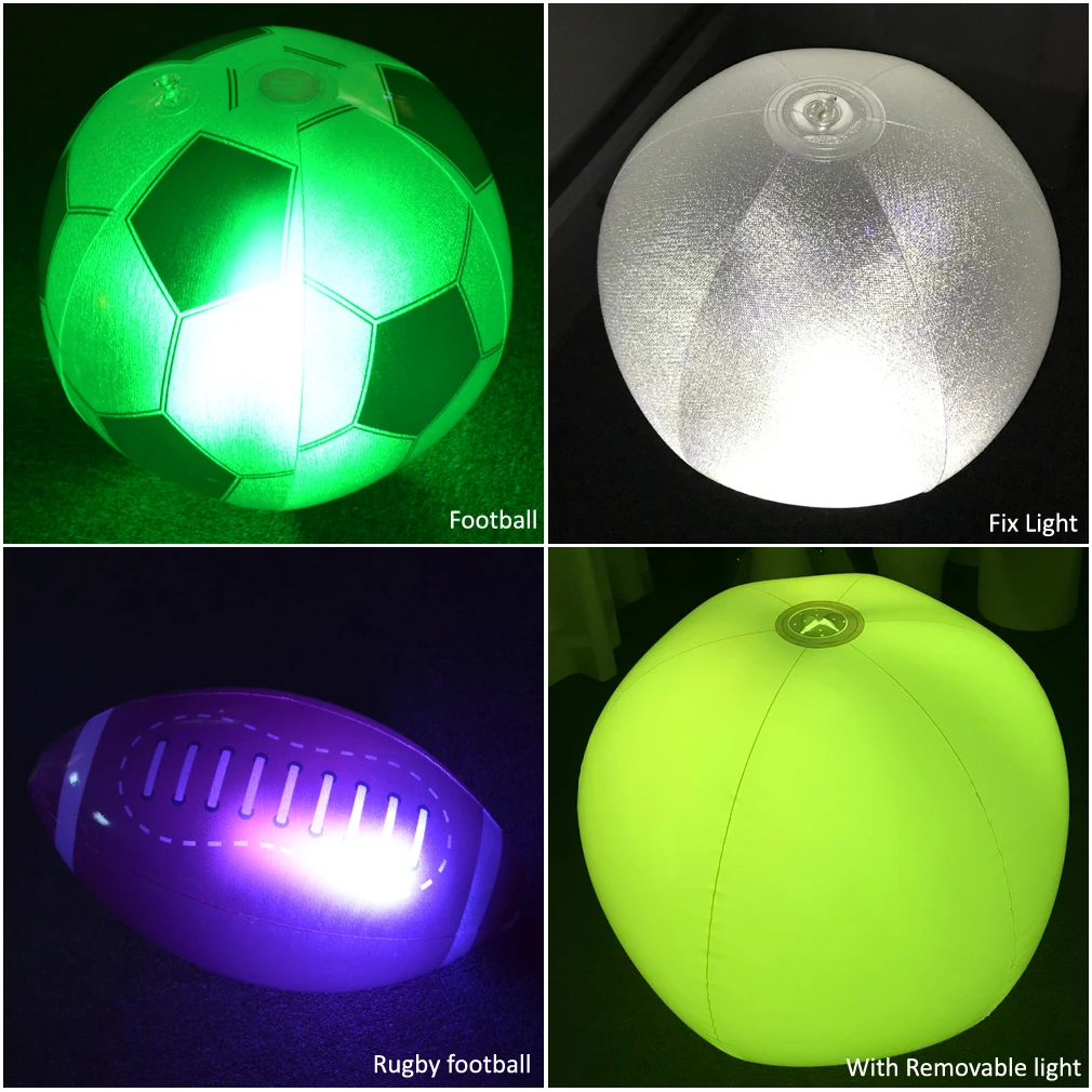 Remote Control Outdoor Party Beach Inflatable LED PVC Ball light