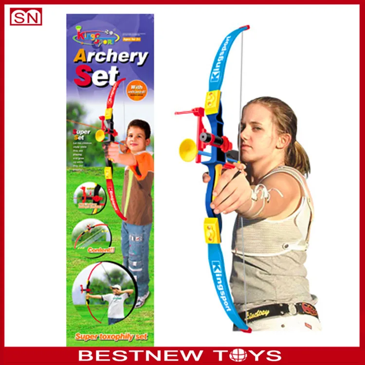 plastic toy bow and arrow set