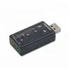 wholesale external virtual 7.1 channel 3d usb sound card usb driver for pc