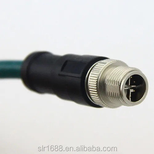 M12 Female 8 Pin To Rj45 Connector Cat7 Lan Cable Buy M12 To