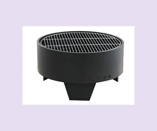 Round Fire pit & Charcoal Barbecue grill 2 in 1