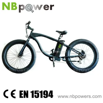 Fashion 26 Inch Electric Bike Beach Cruiser With Fat Tyres - Buy