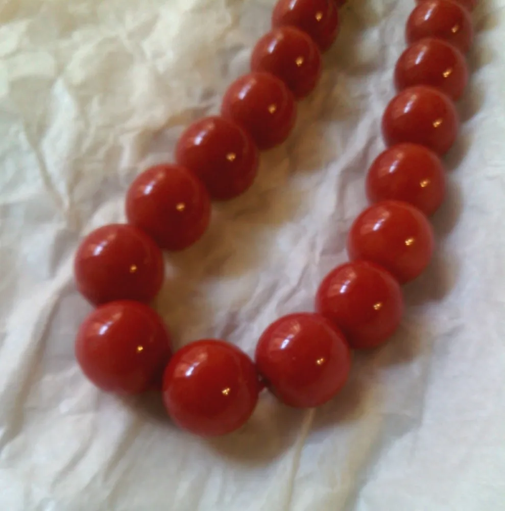 real coral necklace