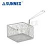 Sunnex Square Deep French Fries Basket Serving Food Presentation Cooking Tool