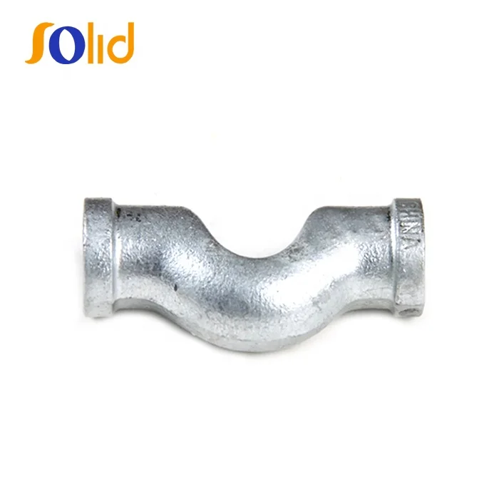 DIN En10242 Standard Galvanized Black Malleable Iron Pipe Fitting Crossover