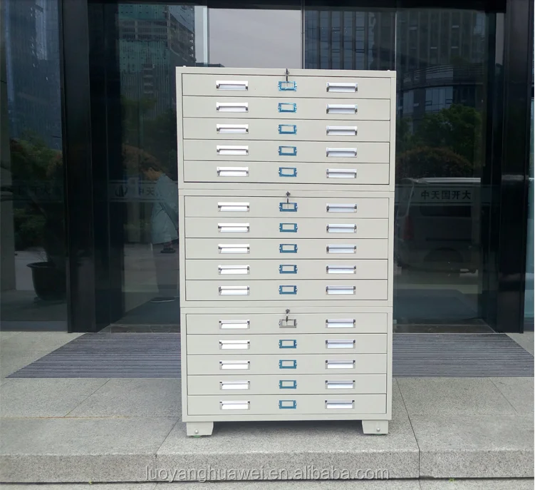 Map Paper Steel Storage Cabinet
