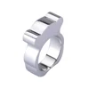 Low Price Fashion Jewelry Stainless Steel Band Unique Simple Silver Rings For Women