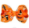 Girls Large Boutique Bow 4 Inch Halloween Hairbow Toddler Hair Bow