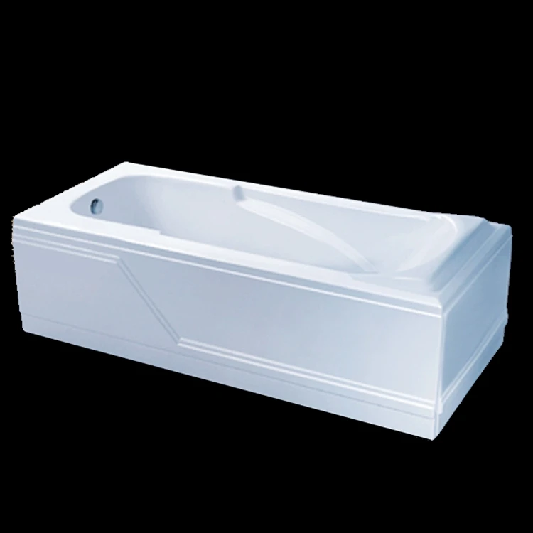 Hotel Use Corner Common Bathtub Two Side Apron Simple Double Skirt