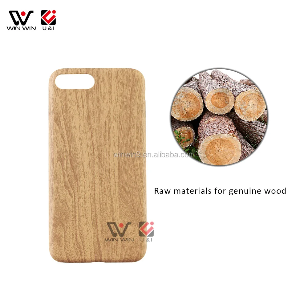 Factory Price Wood Grain Soft  Bumper Blank Wood Back Cover Shell Mobile Phone Cases For iPhone 6