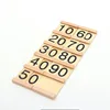 Hot selling kids learning math tool educational high quality wooden teaching aids