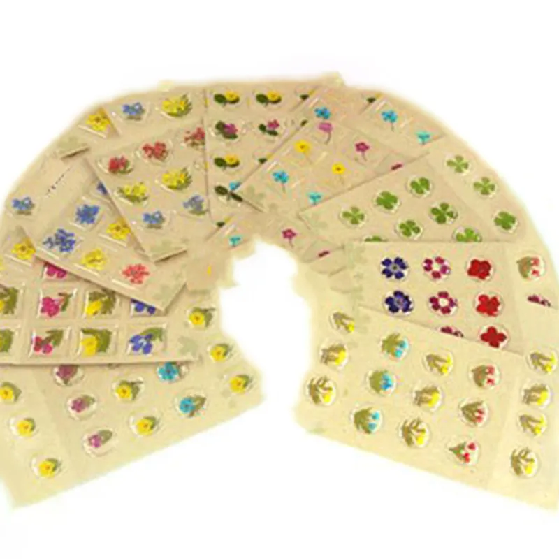 Pressed Real Dried Flower Epoxy Stickers Self Adhesive Epoxy Floral Stickers Buy Adhesive