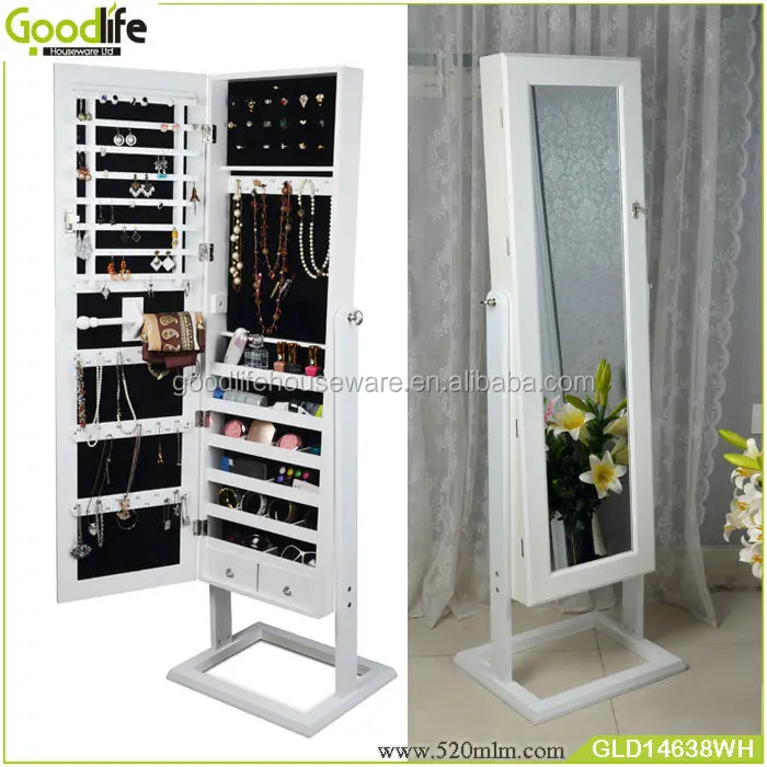 Very Furniture Square Foot Standing Makeup Cabinet