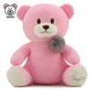 Cute Comfortable Memory Foam Teddy Bear Soft Toy For Kids Wholesale Custom LOGO Stuffed Animal Pretty Plush Toy Pink Teddy Bear