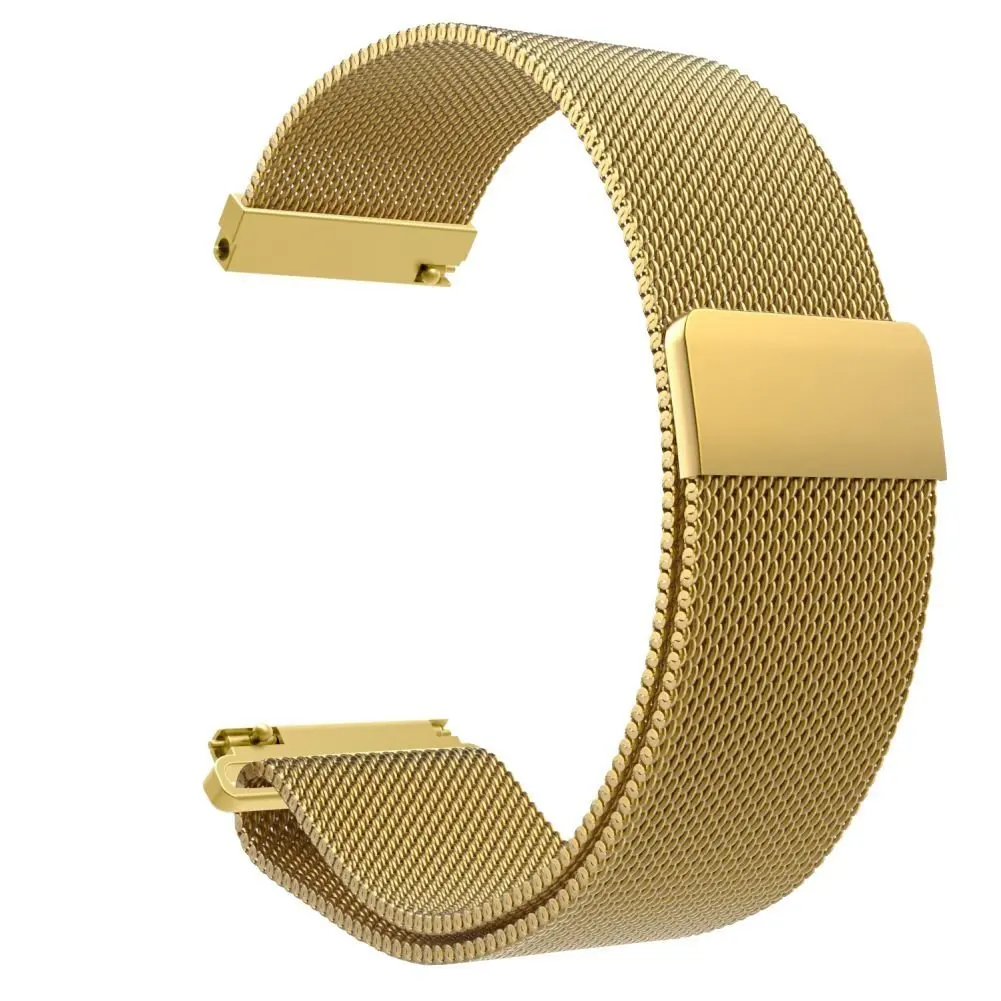 Zhengpin Fitbit Blaze Band Large (6.3-9.1 in), Premium Milanese Loop Stainless Steel Bracelet Strap Band for Fitbit Blaze Smart Fitness Watch, Large (Gold)