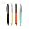 writing instrument metal leather gift ball pen,stationery products list fancy pens